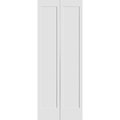 Codel Doors 36" x 80" Primed 1-Panel Shaker Bifold Door and Hardware 3068pri8401BF